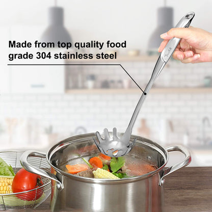 High Grade Soup Ladle, Cooking Ladle for Soup, Heat-proof Design of Hollow Handle, Gift for Family（4ouce/13.5 Inch)