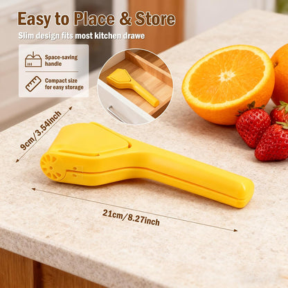 Stainless Steel Manual Juicer Citrus, Lemon Squeezer, Fruit Juicer Lime Press Metal, Professional Hand Juicer Kitchen Tool Bar Juicer for Bartender Accessories