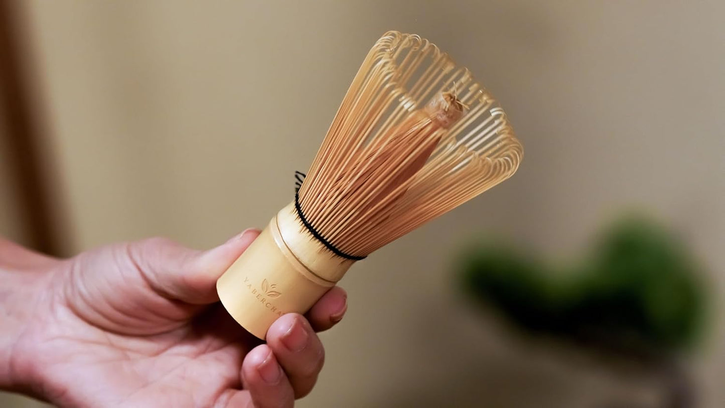 Matcha Whisk Set - 15 OZ Matcha Bowl with Spout and Bamboo Matcha Scoop - Bamboo Whisk (Chasen) - Matcha Kit for Japanese Tea Ceremony