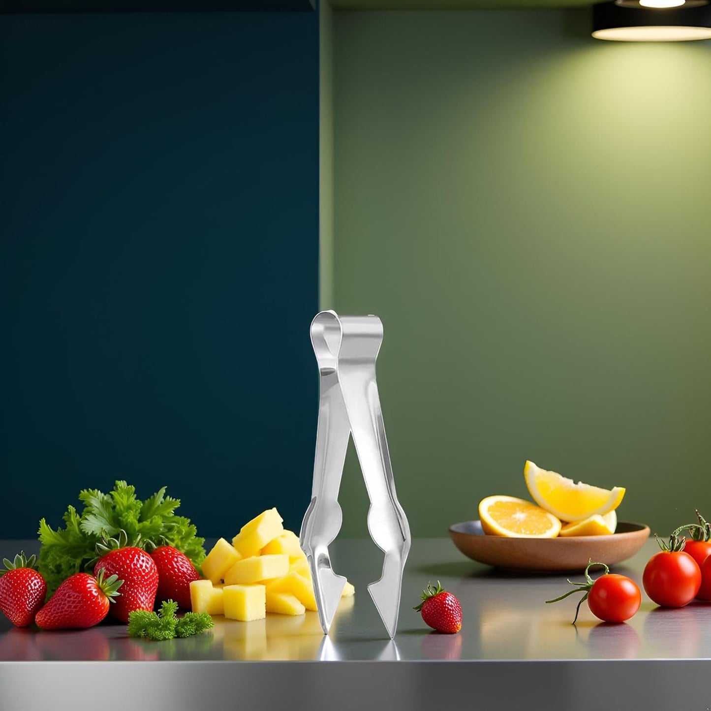 Stainless Steel Multi-Functional Fruit and Vegetable Stem Remover Clip, 2024 New Metal Pineapple Seed Remover Clip Huller Stem Remover,Strawberry HullerFruit and Vegetable Tools,Kitchen Utensils