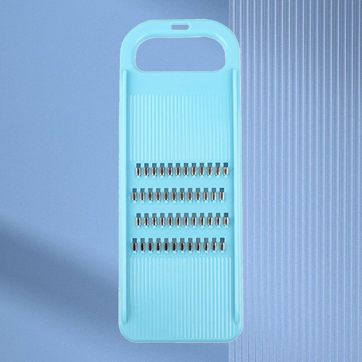Stainless Steel Vegetable Slicer Shredder, Dishwasher Safe Ergonomic Kitchen Handheld Slicing Tool for Potato Carrot Cucumber with Non-Slip Handle Hanging Hole