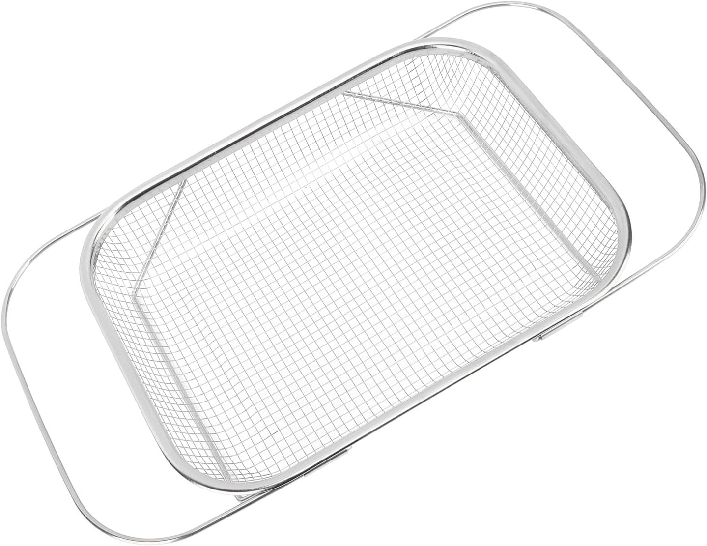 Keenso Colander Strainer, Stainless Steel Over The Sink Strainer Basket with Handles, Fine Mesh for Draining Pasta and Fruits, Efficient Kitchen Essential for Food Lovers (Silver)