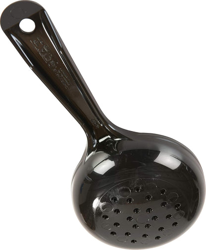 Carlisle FoodService Products 492304 Perforated Short Handle Portion Control Spoon, 1 oz, Yellow