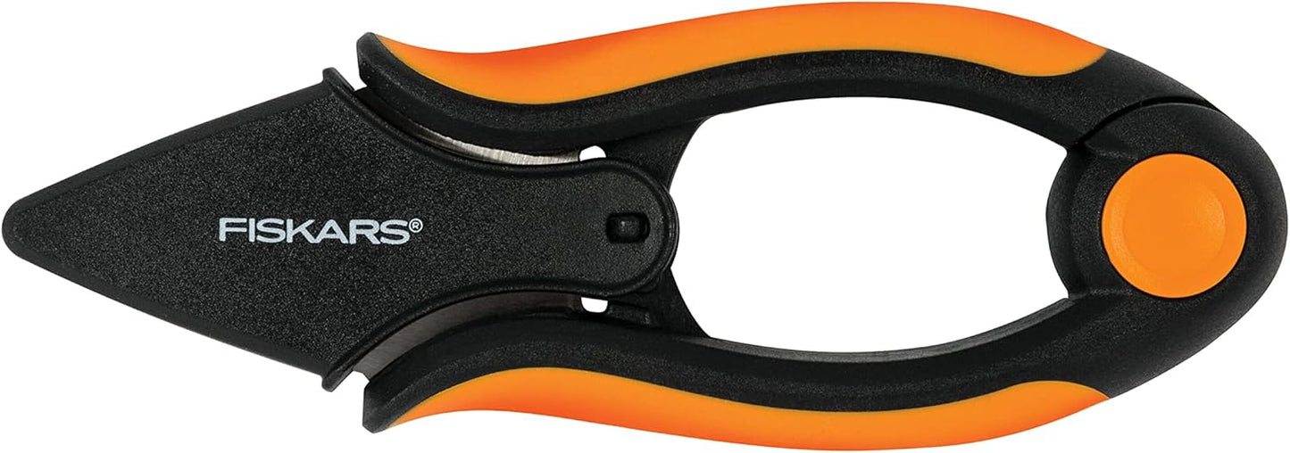 Fiskars Herb Scissors Length 5.1" Stainless Steel Blades/Plastic Handles Black/Orange Solid SP-220 1063326