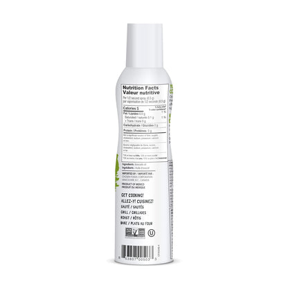 Chosen Foods 100% Pure Avocado Oil Spray 4.7 oz. (1 Pack), Non-GMO, 500°F Smoke Point, Propellant-Free, Air Pressure Only for High-Heat Cooking, Baking and Frying
