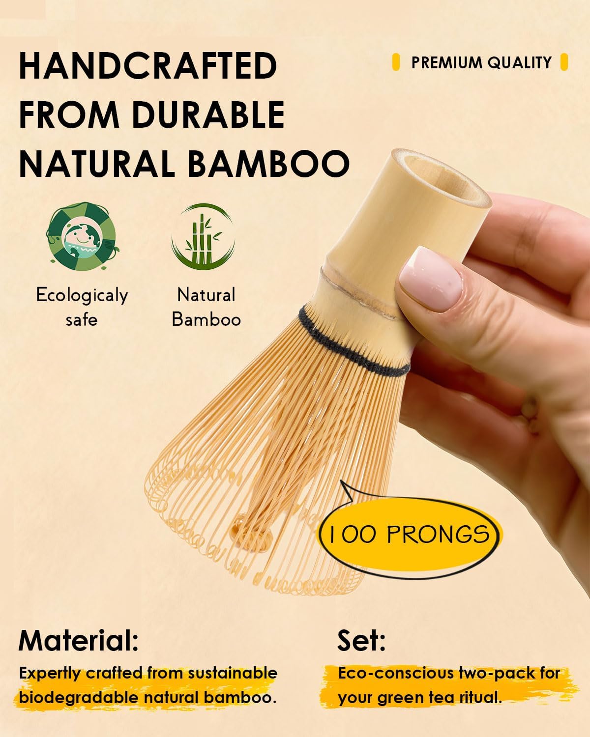 Matcha Whisk Set, Ceramic Matcha Set Includes Bowl with Spout, Whisk and Holder, Bamboo Scoop, Sifter and Tea Towel - 6 Pcs Matcha Kit Gift for Lovers Beginners (Pink)