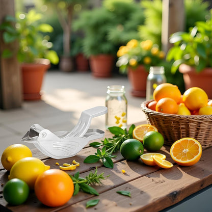1pc Silver Manual Lemon Juicer,Exquisite Bird Stainless Steel Manual Lemon Juicer and Lime Squeezer for Orange Lemon Lime,Applied to Homes and Restaurant Fruit and Vegetable Tools
