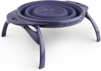 Dexas POP Collapsible Silicone Colander, 10 inch diameter, Purple
