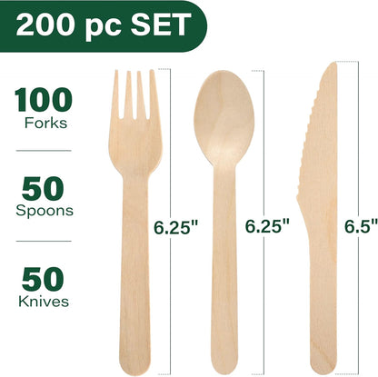 LotFancy Mini Wooden Spoons, Pack of 100, 4 inch Length, Disposable Tasting Sampling Spoons, Biodegradable Compostable Eco-friendly Birchwood Taster Spoons