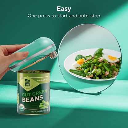 Kitchen Mama Mini Plus Rechargeable Electric Can Opener: USB-C Charging, Hands-Free, Auto Stop, Compact, Cordless, Smooth Edge - Perfect for Seniors with Arthritis, Home, and Travel (Red)