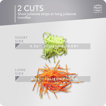 BORNER Roko PowerLine | Vegetable Grater Börner - Quality Made in Germany, Color:Orange
