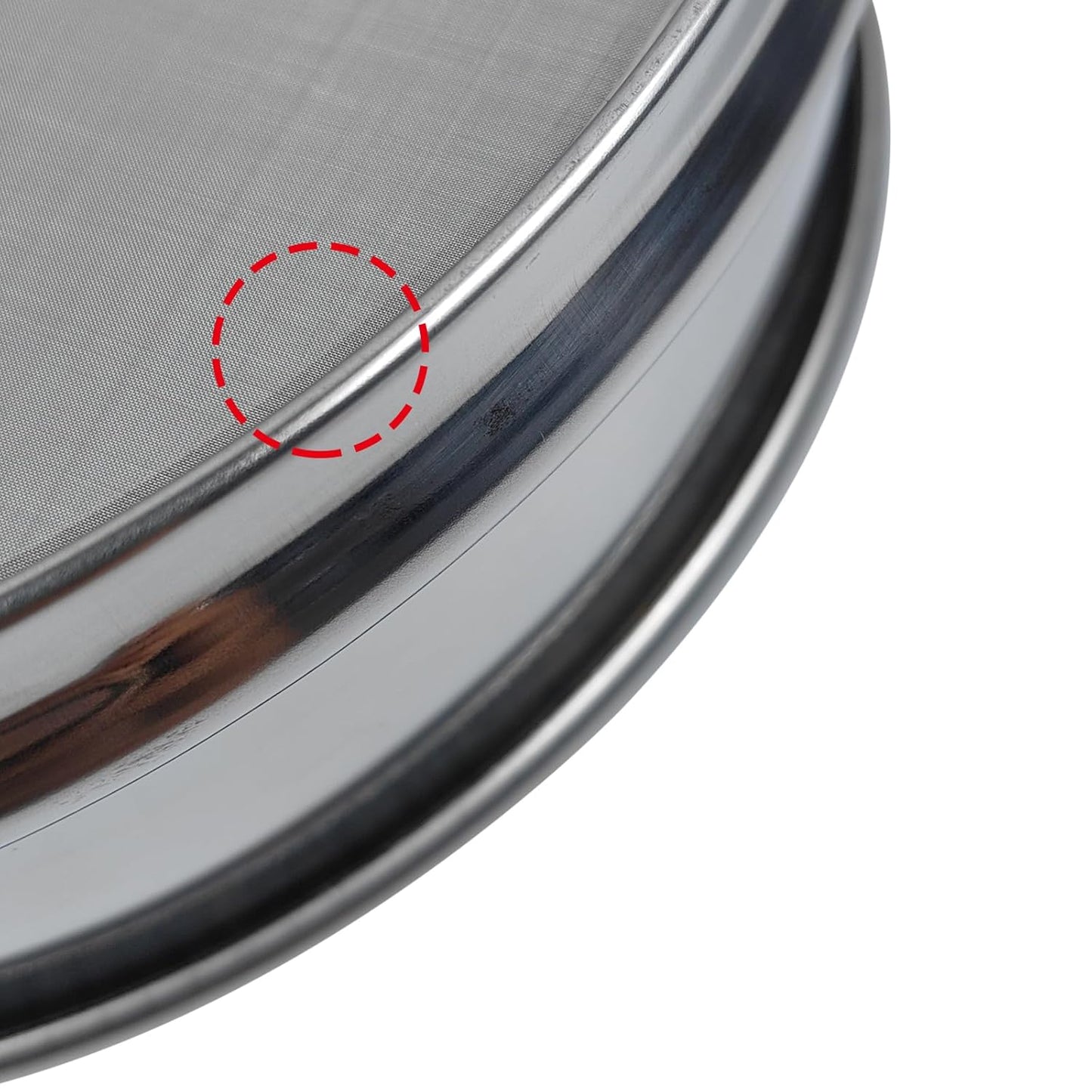 50 Mesh Lab Sieves 8" Diameter 304 Stainless Steel Wire Cloth Test Sieve for Industrial Laboratory Home