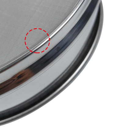 50 Mesh Lab Sieves 8" Diameter 304 Stainless Steel Wire Cloth Test Sieve for Industrial Laboratory Home