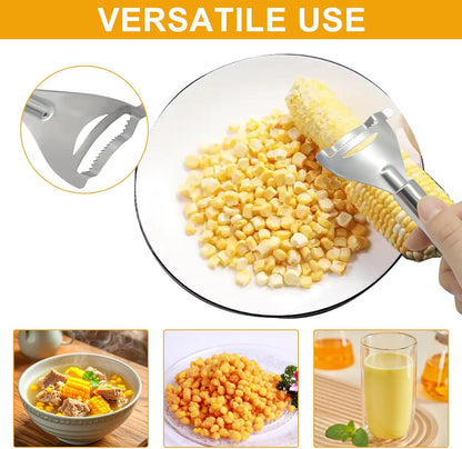 2Pack Corn Peeler and Stripper Tool Set,Upgraded Corn Stripper Corn on the Cob Remover,Easy to Clean Corn Cob Stripper tool for Cooking/Kitchen Enthusiasts