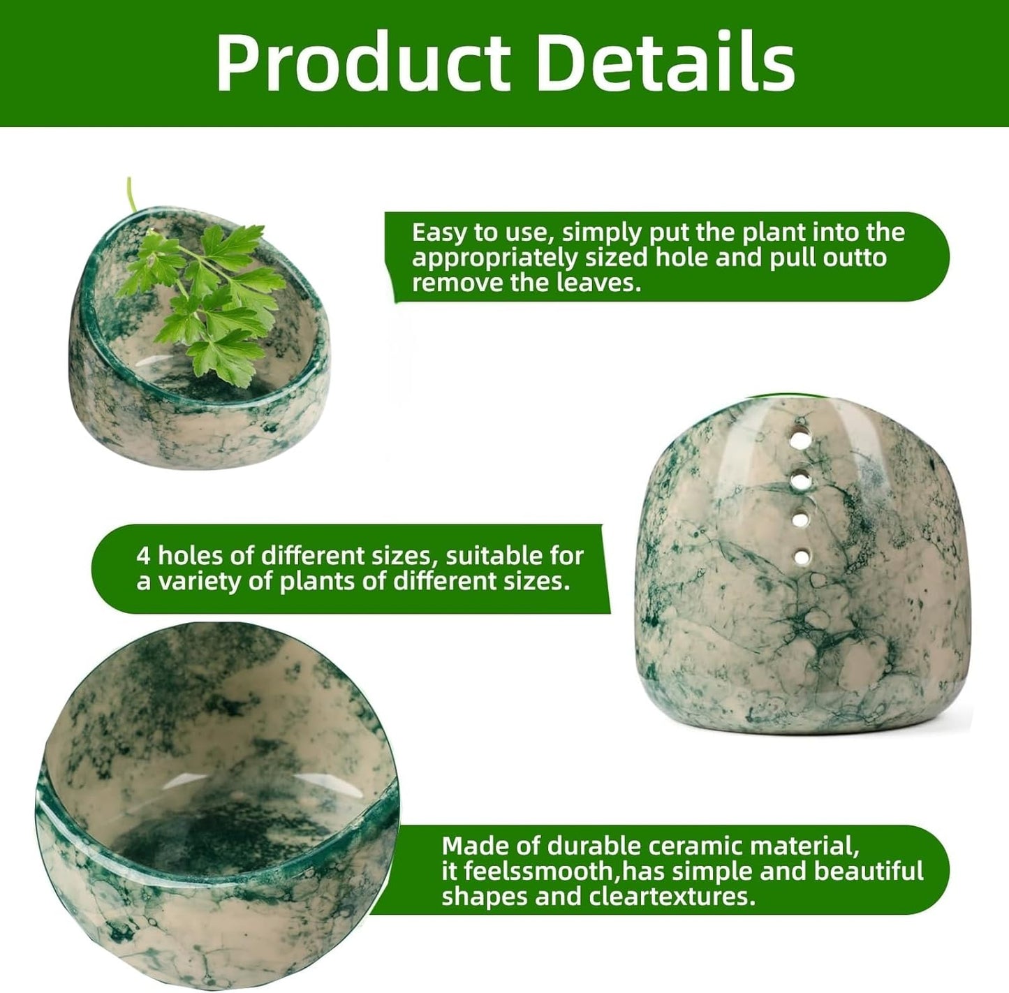 herb stripper，herb stripper bowl，pottery herb stripper，handmade with different circular hole sizes for separating leaves and stems.