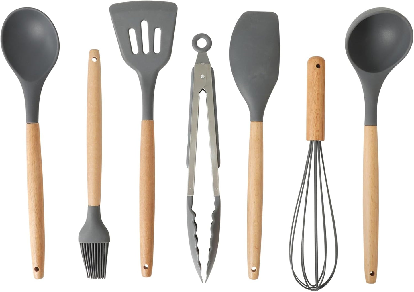 Gibson Home 20-Piece Kitchen Gadget & Tool Set – Nylon Cooking Utensils Spatulas, Ladle, Skimmer, Serving Spoons, Measuring Cups & Spoons, Can Opener, Peeler, Ice Cream Scoop & More