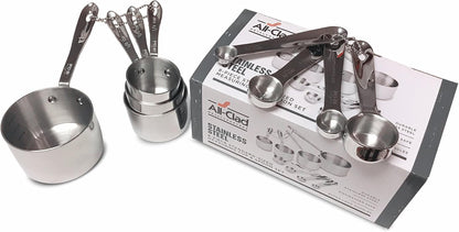 All-Clad Stainless-Steel 8 pc. Standard-Size Measuring Cup & Spoon Combo Set