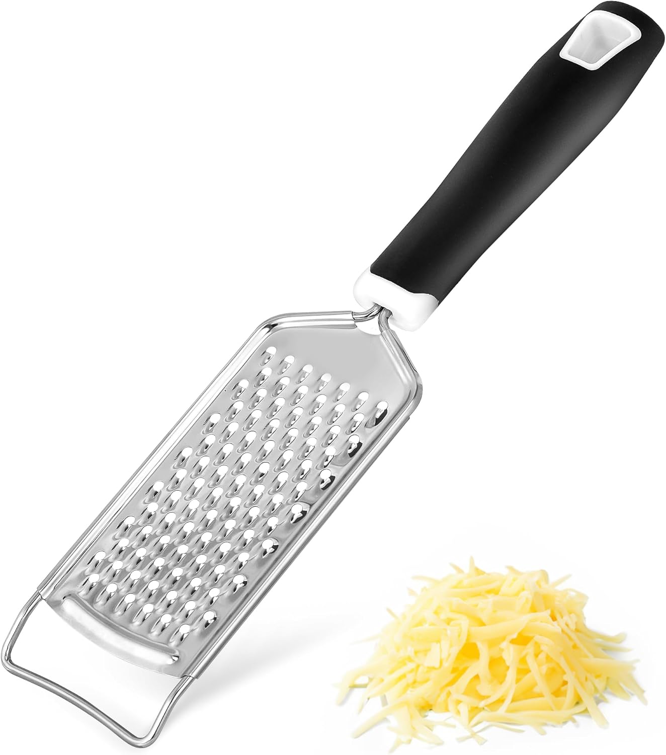 Rotary Cheese Grater Hand Crank - Cheese Shredder Hand Crank with Handle, Vegetable Shredder with 3 Stainless Steel Blades & Strong Suction Base – Round Slicer & Food Chopper for Kitchen