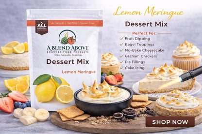 A Blend Above Banana Cream No-Bake Dessert Mix, 3 Pack, No-Bake Cheesecake, Fruit Dip, Dessert Mix, Bagel Topping, Frosting, Cheesecake Filling, Quick and Easy to Make, Makes 16 Ounces, Cream Cheese,