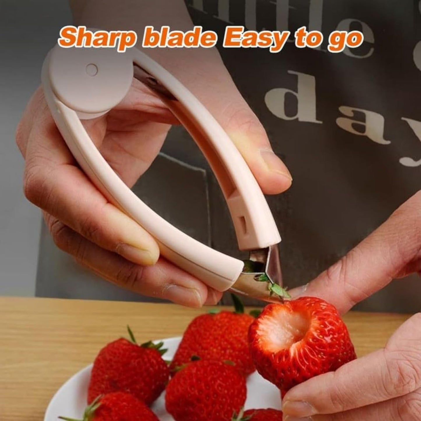 Pineapple Corer & Strawberry Huller Set – Stainless Steel Pineapple De-Corer Tool with Stem Remover, 2-in-1 Fruit Coring Kitchen Gadget for Quick & Easy Prep, 4.72"x1.88"x0.86" (Mix 3)