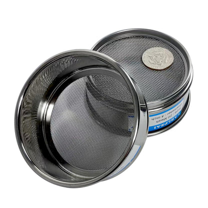 325 Mesh Lab Sieves 4" Diameter 304 Stainless Steel Wire Cloth Test Sieve for Industrial Laboratory Home