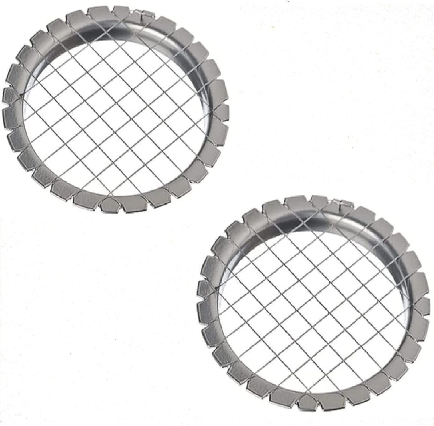 2 PCS Egg Chopper Hard Boiled Egg Slicers Fruit Salads Cutter Potato Cutter Egg Choper Hard Boiled Egg Slicers Fruit Cube - 2 PCS grid 0.3 inch