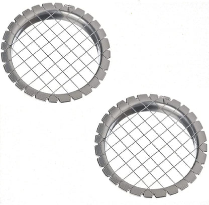 2 PCS Egg Chopper Hard Boiled Egg Slicers Fruit Salads Cutter Potato Cutter Egg Choper Hard Boiled Egg Slicers Fruit Cube - 2 PCS grid 0.3 inch