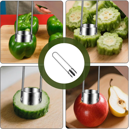 1 Pcs Red Bell Pepper Seed Corer,Pepper Corer,For Removing Fruit Vegetable Cores,Kitchen Gadget