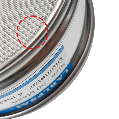 325 Mesh Lab Sieves 4" Diameter 304 Stainless Steel Wire Cloth Test Sieve for Industrial Laboratory Home