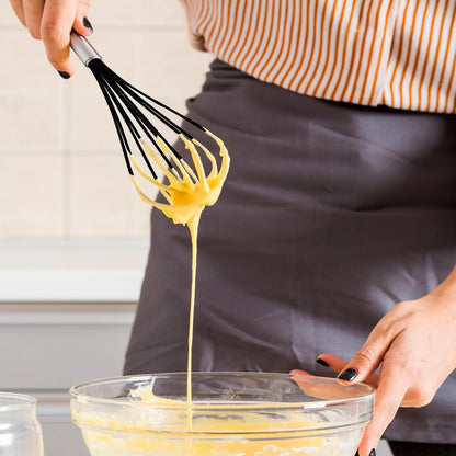 Whisks for Cooking, 3 Pack Stainless Steel Whisk for Blending, Whisking, Beating and Stirring, Enhanced Version Balloon Wire Whisk Set, 8"+10"+12"