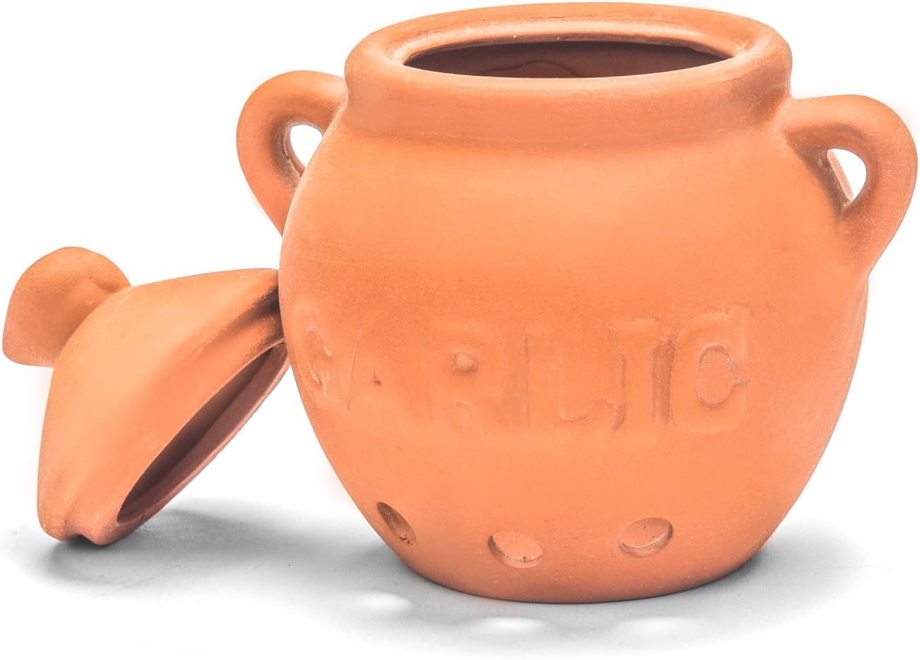 Fox Run Garlic Keeper and Storage, White Ceramic, 5.25" x 4.25" x 5.5"