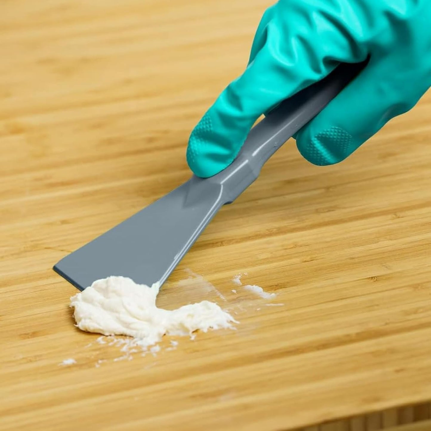 SPARTA Polypropylene Scraper Tool Food Safe Scraper for Removing Caked-On Residue in Commercial Kitchens, Plastic, 7.82 x 3 Inches, White