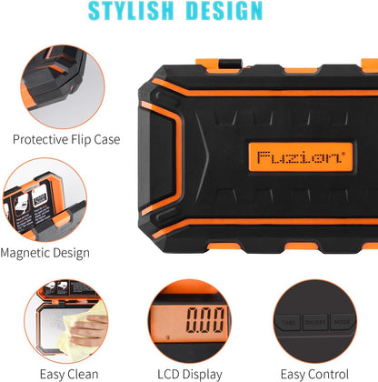 Fuzion Digital Pocket Scale, 500g x 0.01g Gram Scale, Mini Scale 6 Units Jewelry Scale with LCD Display, Tare Function for Food, Jewelry, Coin, Coffee