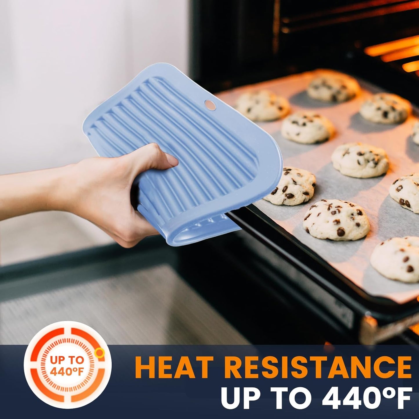 Silicone Trivet Mats 4 Heat Resistant Pot Holders Multipurpose Non-Slip Hot Pads for Kitchen Potholders, Drying mat, Jar Opener, Spoon Holder, Coaster.(Dark Grey)