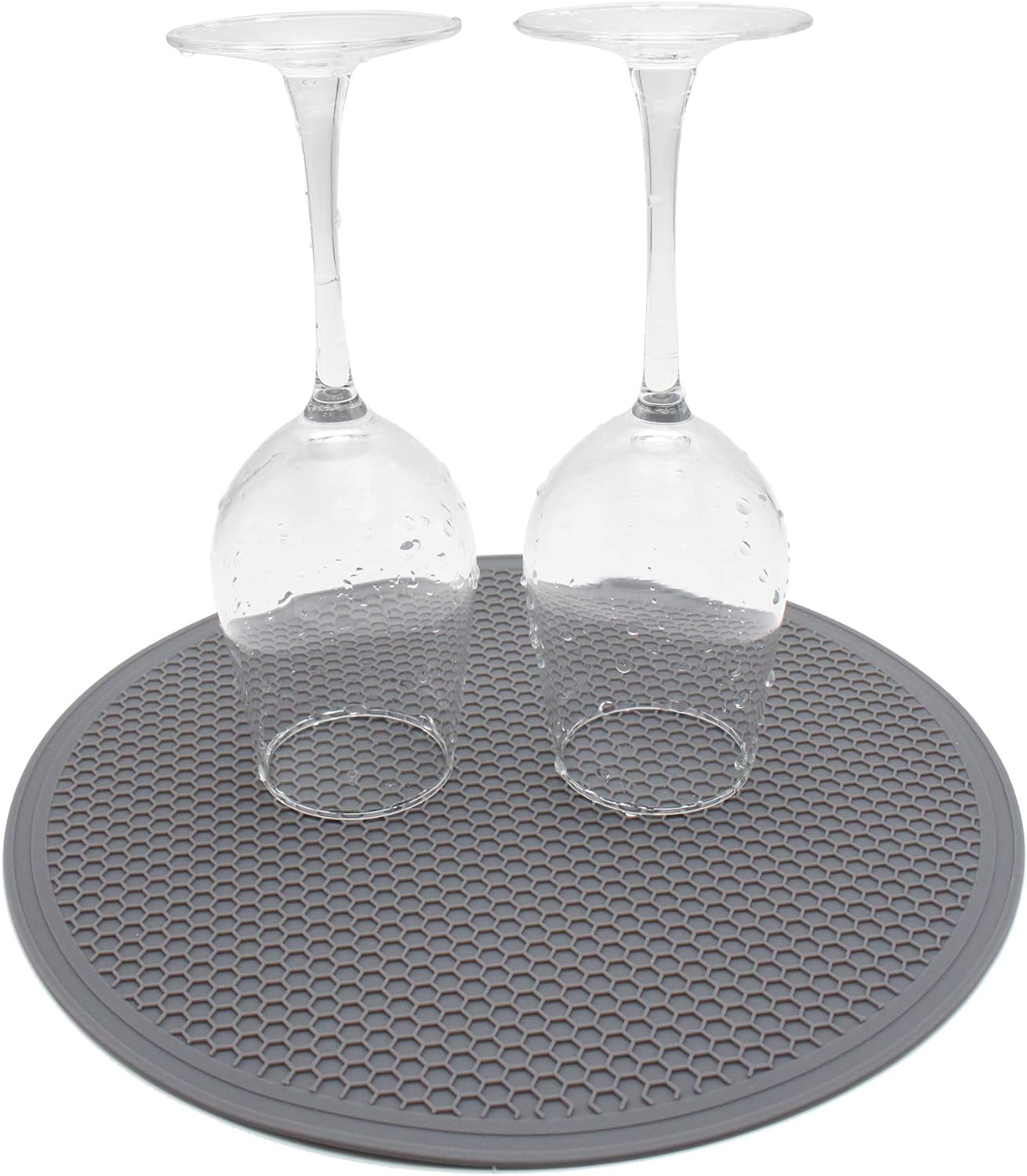 Tongjude Silicone Microwave Mat - 11.7" x 11.7" - Non-Slip Silicone Trivet, Hot Pot Holder, Jar Opener, Dishwasher Safe