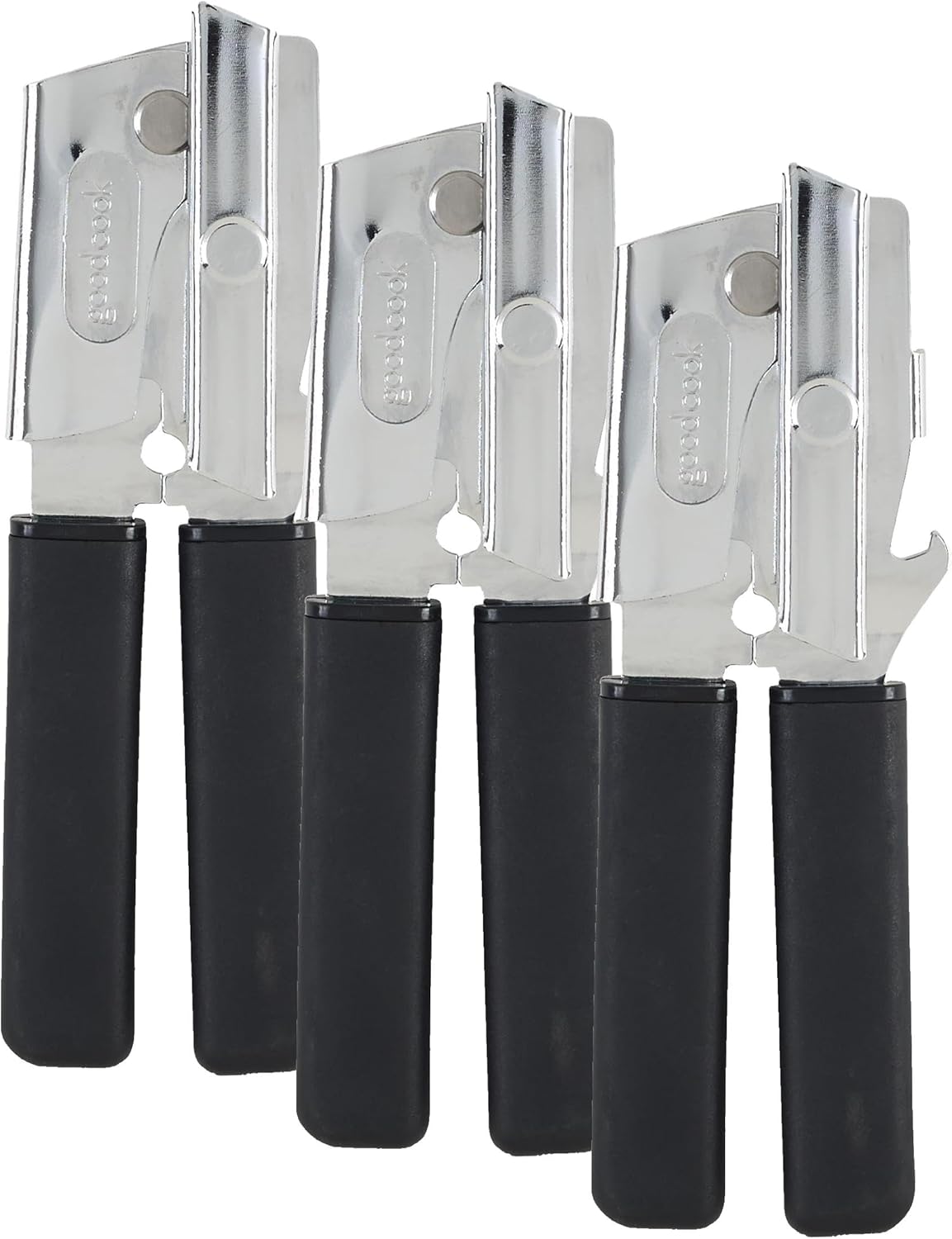 GoodCook Everyday Classic Can Opener – High Carbon Stainless Steel Heavy Duty Can Opener with Soft Grip Handles, Easy to Use Kitchen Tool, Universal for Any Sized Can