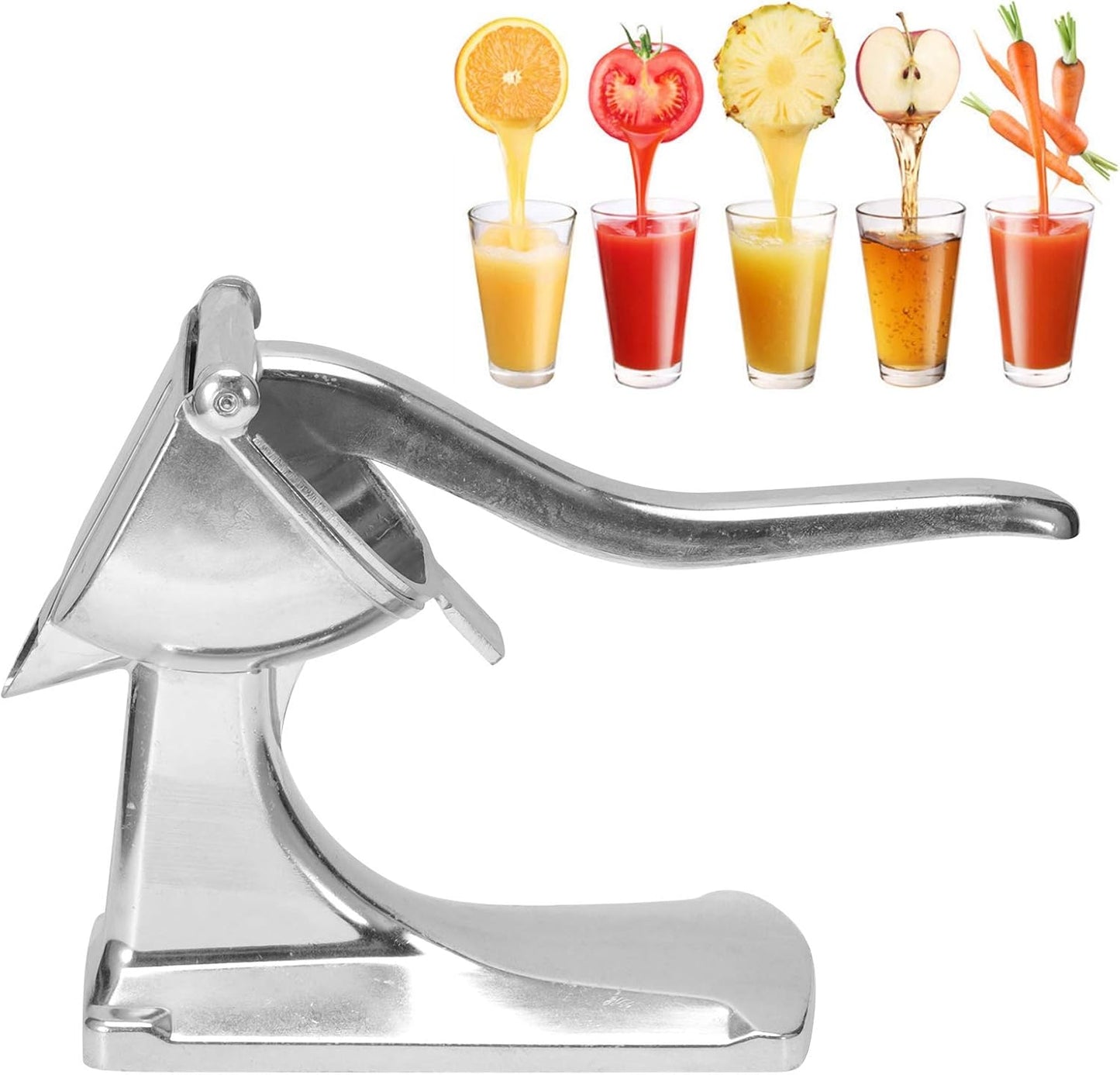Stainless Steel Manual Fruit Juicer,Multifunction Mini Lemon Squeezer Juicer Citrus Manual Juicer Press,Easy, Juicer Extractor Tool for Lemon Orange Citrus Vegetable