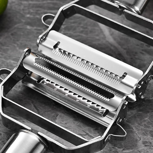 Vegetable Peeler,Julienne Cutter, Stainless Steel Dual Blade Fruit Peeler Slicer Shredder, 2 in 1 Kitchen Peeling Tool for Potato Carrot Cucumber Fruit