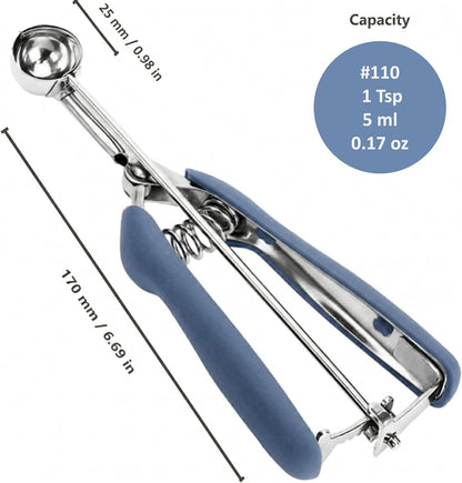Ice Cream Scoop, 18/8 Stainless Steel Cookie Scoop, Cookie Scoops for Baking, 2 Tbsp/ 30 ml/ 1 oz Cookie Dough Scoop, Ice Cream Scooper with Trigger Release, Cookie Scooper for Baking