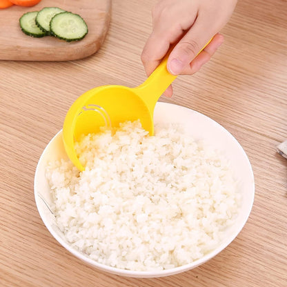 Yellow Rice Paddle Scoop Mold For Rice Ball Making, Non-stick Sushi Mold Rice Ball Scooper Rice Spatula Kitchen Gadge Yellow for Home Kitchen Restaurant Sushi Making