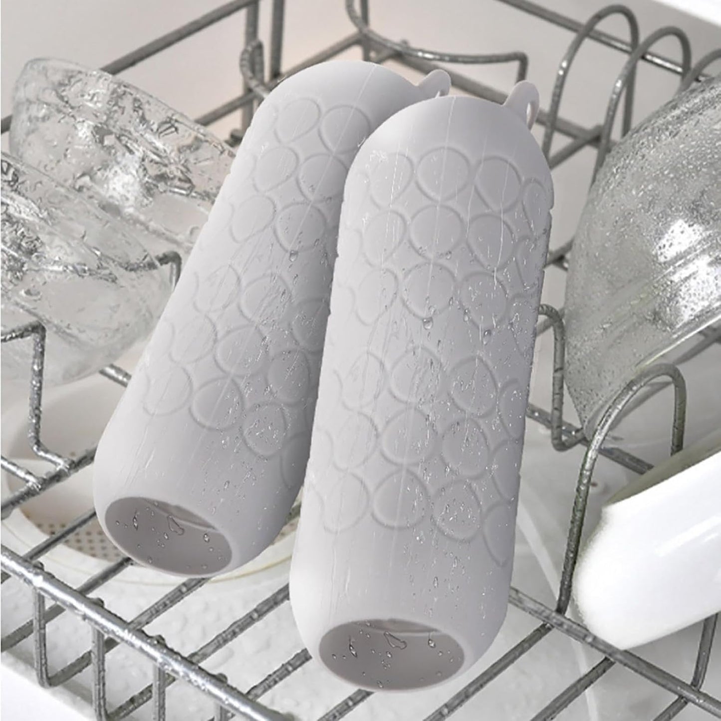 2024 Silicone Garlic Peeler,Garlic Skin Remover Roller Tube,Easy Quick to Peeled Garlic Cloves Roller Tube,Useful Garlic Peeling Kitchen Tool (2PC)