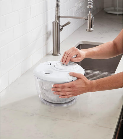 Cuisinart Large Salad Spinner- Wash, Spin & Dry Salad Greens, Fruits & Vegetables, 5qt, CTG-00-SASG Grey