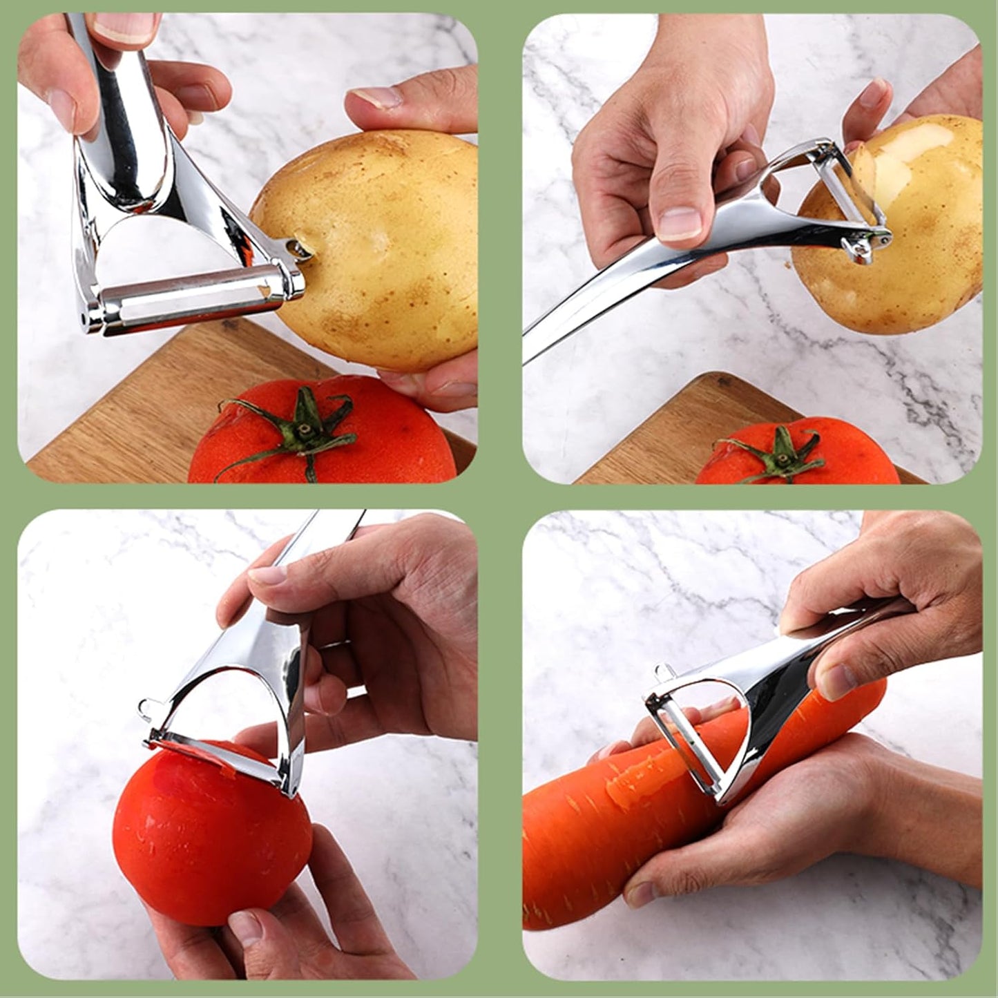 Vegetable Peeler Sharp Stainless Steel Blades for Veggie Potato Sugarcane Pumpkin Papaya Peeling Tool
