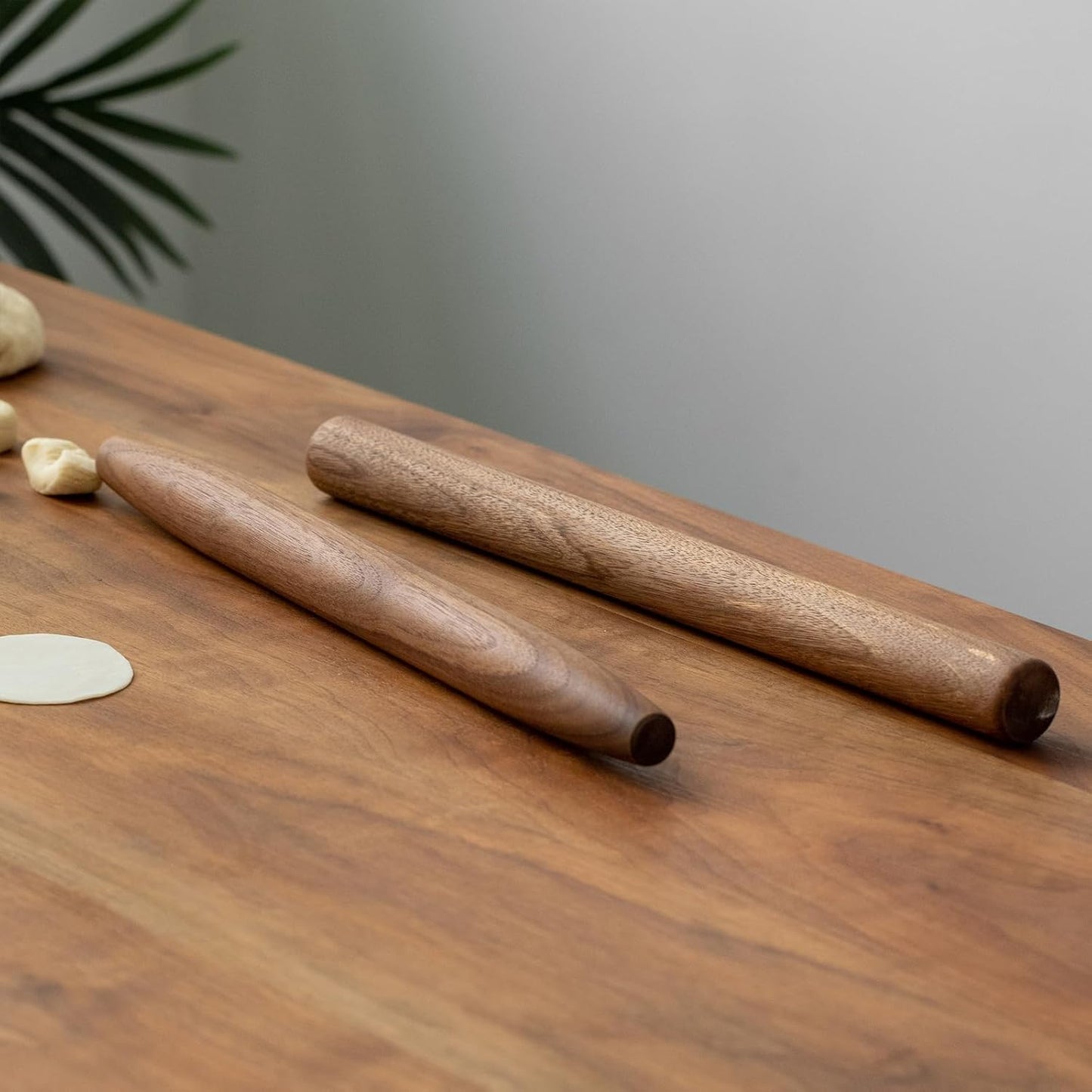 Muso Wood Wooden French Rolling Pin for Baking, Beech Wood Tapered Rolling Pin for Fondant Pie Crust Cookie Pastry(French 15.75-Inch)