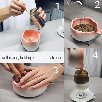 10 Sets Matcha with Whisk, Matcha Bowl with Whisk Holder and Spoon Rest All In One Bag, Sakura pink and Green, Perfect for Enthusiasts, Gift-giving