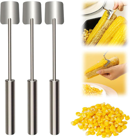Corn Peeler for Corn on The Cob, 2025 New Stainless Steel Corn Cob Stripper Tool, Easy Clean Corn Cutter Remover for Home Kitchen Gadget (1 Pack)