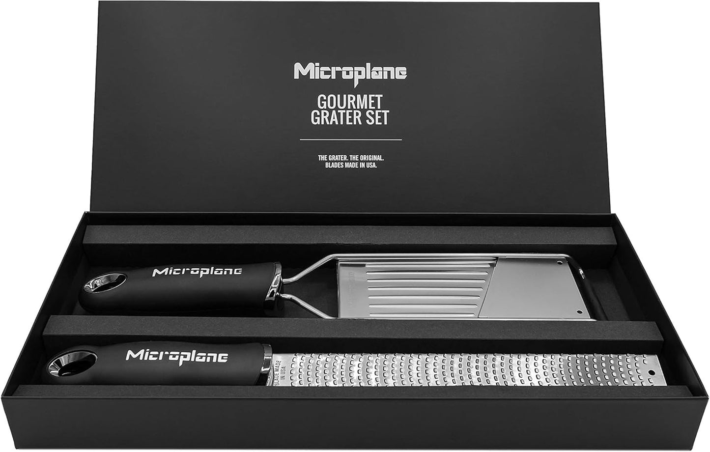 Microplane Gourmet Kitchen Grater, 335x160x39mm, Black