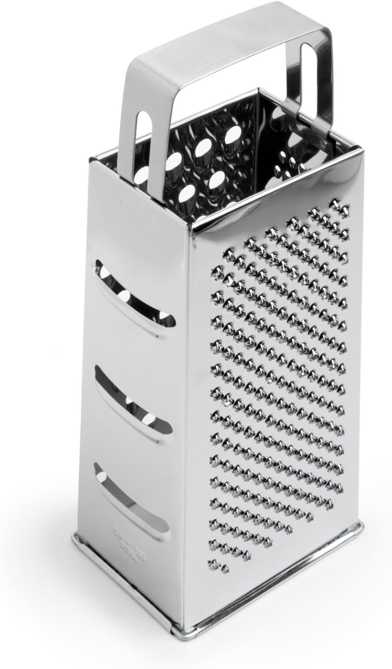 Fox Run 4-Sided Grater, Stainless Steel, 8-Inch