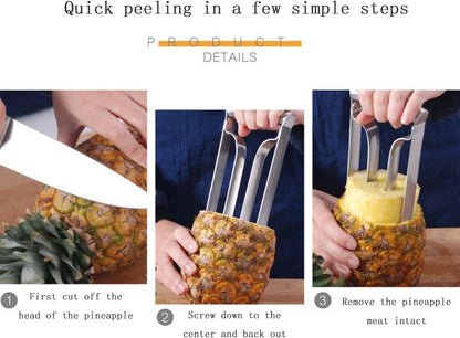 Pineapple Cutter Slicer Stainless Steel Pineapple Corer Fruit Core Remover for Kitchen Fruit Rings 8cm slicer