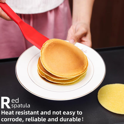 FUNGYAND Pancake Batter Dispenser, 4-Cup Set with Muffin Rings & Spatula - Ideal for Pancakes, Cupcakes, Waffles, and Muffins, Easy Squeeze Handle